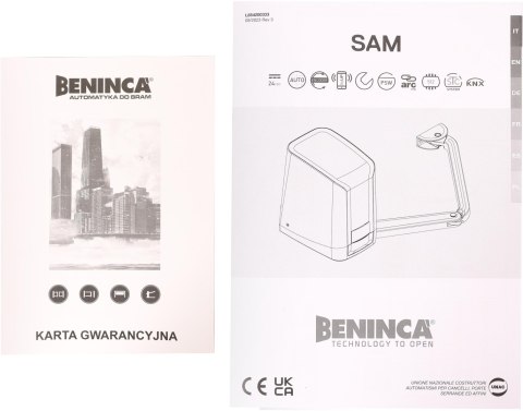 Zestaw Beninca KSAM24.PM do 5m bram dwuskrzydłowych