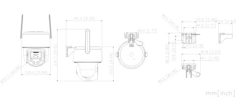 KAMERA IP SZYBKOOBROTOWA P8F-PV-0360B-PRO Picoo F1 Wi-Fi 6 - 8 Mpx 3.6 mm DAHUA