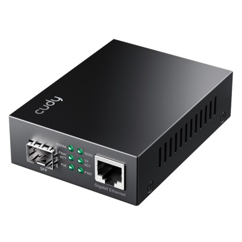 MEDIA KONWERTER SFP PoE+ MC220P CUDY