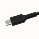 KABEL USB-C / USB-C Greencell PowerFlex 200cm PD 100W czarny silikonowy