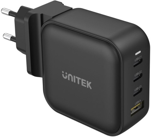 Ładowarka sieciowa Unitek GaN 4 porty, PD 100W QC3.0 czarna