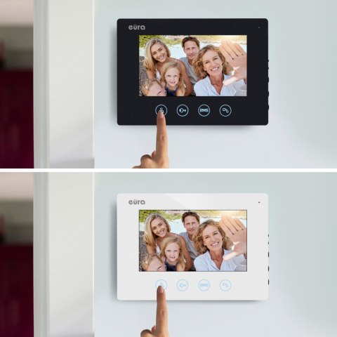 WIDEODOMOFON EURA VDP-90A3 DELTA + biały monitor TUYA