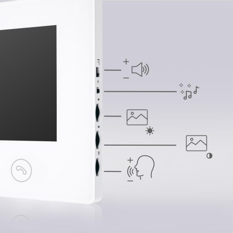 WIDEODOMOFON EURA VDP-90A3 DELTA + czarny monitor TUYA