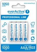 Akumulatorki AAA / R03 Ni-MH everActive 1050mAh Proffesional Line (box 4 szt.)