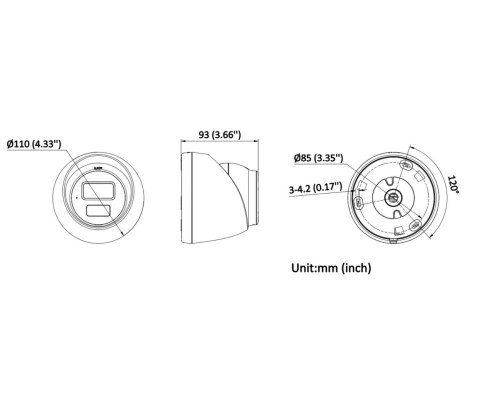 KAMERA IP DS-2CD1383G2-LIUF(2.8MM) Smart Hybrid Light 8 Mpx 4K UHD Hikvision