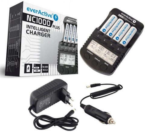 Ładowarka procesorowa do akumulatorków AA / AAA everActive NC-1000 PLUS