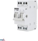 Modułowy przełącznik instalacyjny I-0-II 2P 63A