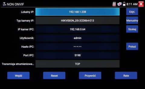 WIELOFUNKCYJNY TESTER CCTV CS-H6-50H
