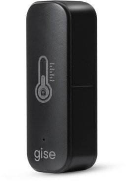 GISE Smart Czujnik temperatury i wilgotności Wi-Fi Czarny | Tuya | GTHS-WF-01-B