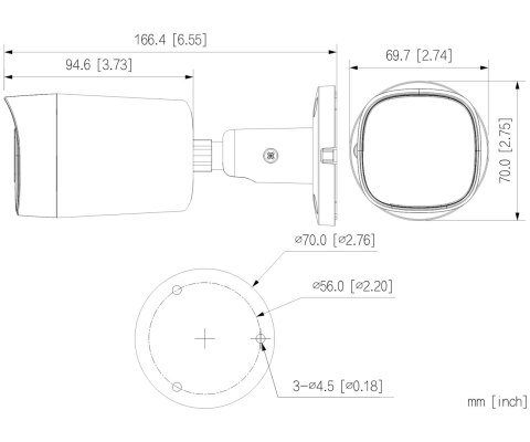 KAMERA AHD, HD-CVI, HD-TVI, PAL HAC-HFW1500RM-IL-A-0280B-S3-DIP - 5 Mpx 2.8 mm Smart Dual Light DAHUA