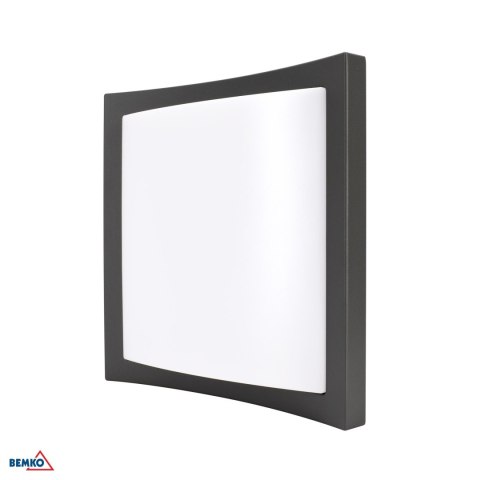 Oprawa elewacyjna VALANT 20W 3000K 1400LM IP65 243X243X73MM plafon grafit