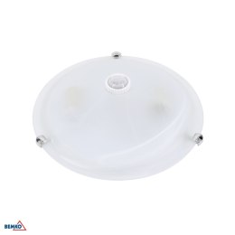 Plafoniera TAZAN Z CZUJ. PODCZER. 2X40W E27 IP20 FI-40 sztkło+STAL