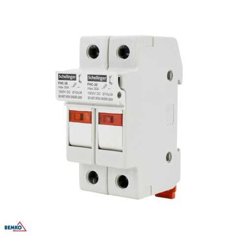 Podstawa bezpiecznikowa 2-POLOWA Z KONTROLKA SCHELINGER