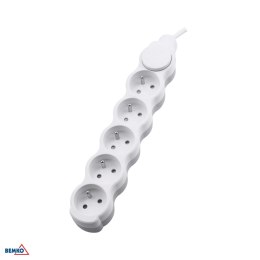 Przedłużacz NB 5X 2P+Z+WYl. 1.5MM X 1.5M