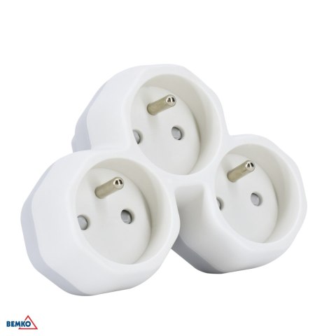 Rozgałęźnik +"0" 3xGN 16A TRoJKATNY