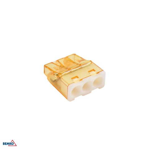 Szybkozłączka kompakt 0.5-2.5mm2 x 3 -100 szt.