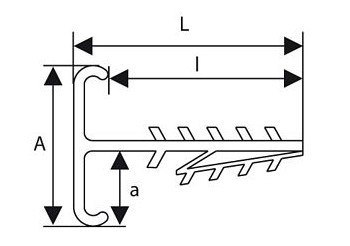 UCHWYT DO PRZEWODÓW PŁASKICH, PODWÓJNY UWT-1 (100szt.)