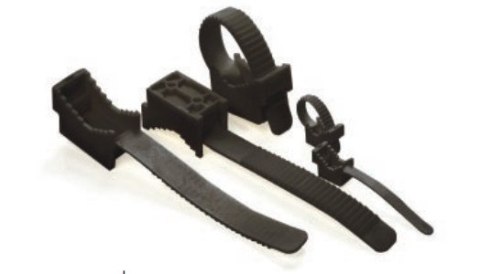 UCHWYT PASKOWY DO PRZEWODÓW UP-22UV CZARNY (100szt.)