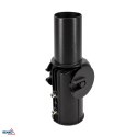 UCHWYT REGULOWANY do opraw Z UCHWYTEM FI60mm na słupach Z FI60mm czarny