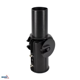 UCHWYT REGULOWANY do opraw Z UCHWYTEM FI60mm na słupach Z FI60mm czarny