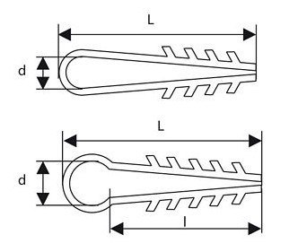 Uchwyty do mocowania przewodów okrągłych UWO-10 (100szt.)