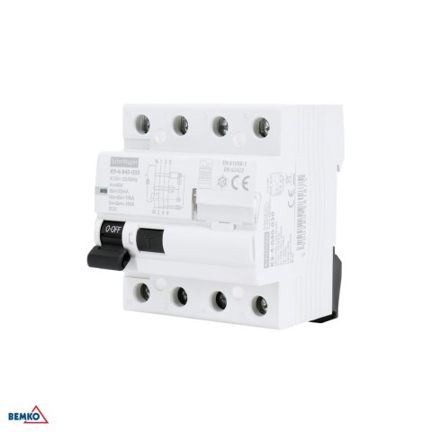 Wyłącznik różnicowoprądowy TYP B 4P 40A 30mA SCHELINGER