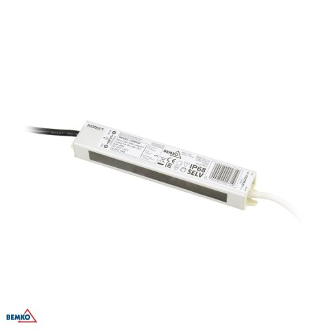 Zasilacz elektroniczny LED hermetyczny IP68 12V 20W