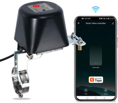GISE Smart Sterownik zaworu wody/gazu Wi-Fi | Tuya | GV-WF