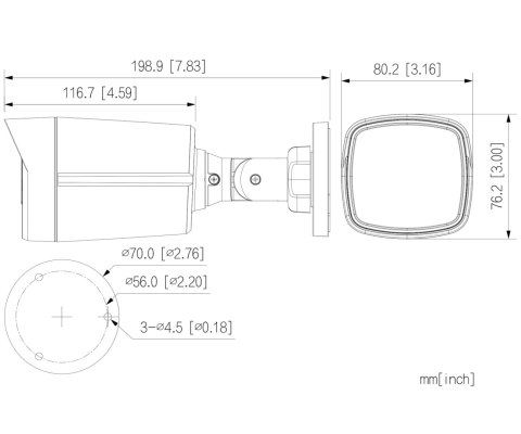 KAMERA AHD, HD-CVI, HD-TVI, PAL HAC-HFW1200TLM-I6-A-0360B-S6 - 1080p 3.6 mm DAHUA