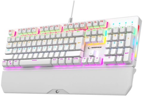 Klawiatura przewodowa Rampage KB-R86 UMBRA biały (Blue Switches)