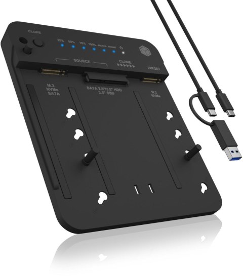 Stacja klonująca i dokująca IcyBox IB-2913MCL-C31 dla M.2 NVMe SSD i HDD
