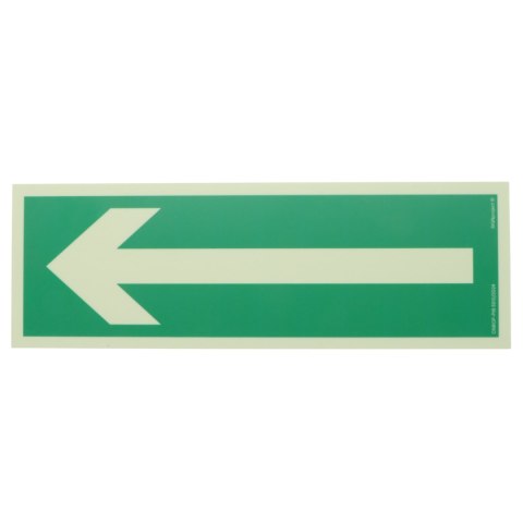 TABLICA FOTOLUMINESCENCYJNA KDEP STRZAŁKA KIERUNEK DROGI EWAKUACJI