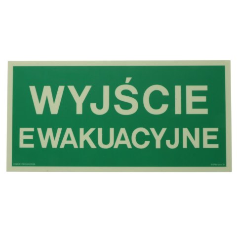 TABLICA FOTOLUMINESCENCYJNA WET WYJŚCIE EWAKUACYJNE