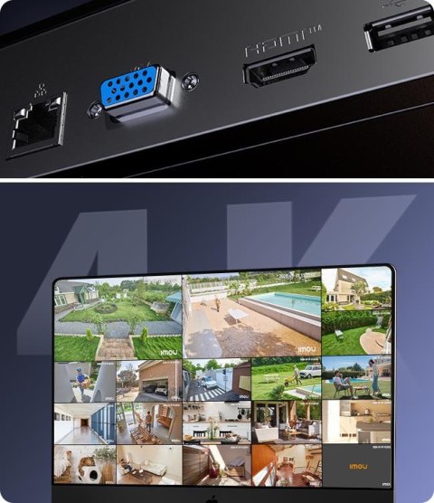 Rejestrator IP Imou  NVR-N118W-8A0E-P 18- kanałowy