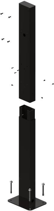 SŁUPEK MONTAŻOWY Greencell HabuDen Post DO STACJI ŁADOWANIA HabuDen WALLBOX EVGCAKHP1