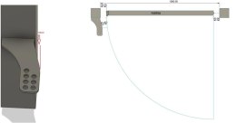 Uchwyty MOD.100/12/16 na słupek do napędów z otworami 12mm: CAME, FAAC, Genius, Proxima itd.