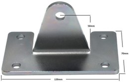 Uchwyty MOD.12/120/70 do napędów z otworami 12mm: CAME, FAAC, Genius, Proxima itd.