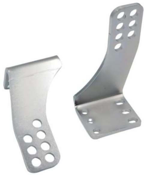 Uchwyty MOD.80/12/16 na słupek do napędów z otworami 12mm: CAME, FAAC, Genius, Proxima itd.