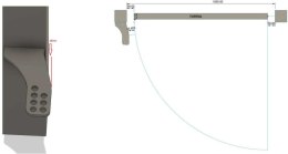 Uchwyty MOD.80/12/16 na słupek do napędów z otworami 12mm: CAME, FAAC, Genius, Proxima itd.