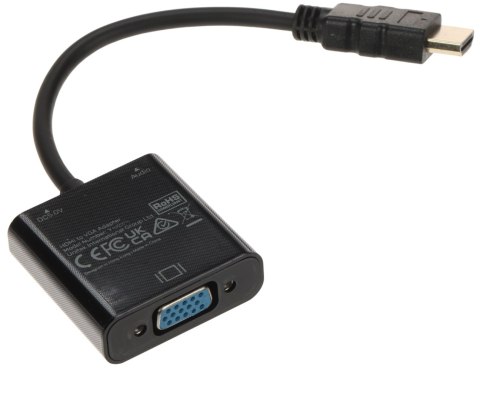 KONWERTER HDMI NA VGA Y-6333 + AUDIO UNITEK