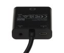 KONWERTER HDMI NA VGA Y-6333 + AUDIO UNITEK