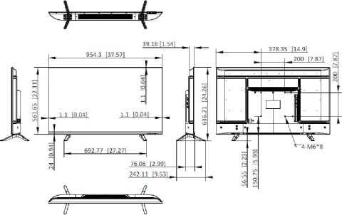 Monitor Hikvision DS-D5043F3-1V0S