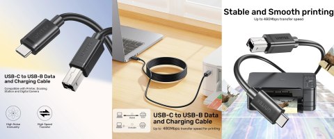 PRZEWÓD C14140ABK03-5M USB-C / USB-B UNITEK