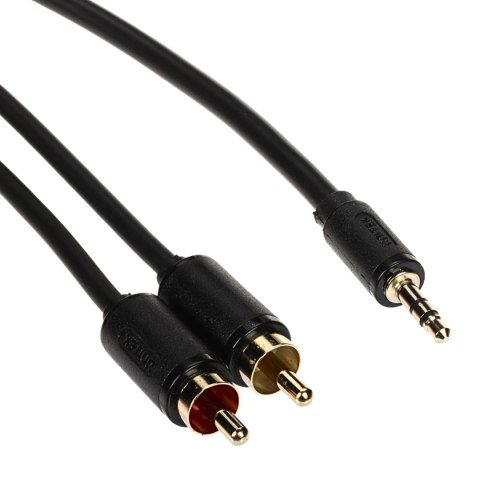 PRZEWÓD C19026BK01 2 x CINCH / Jack TRS 3.5 mm 20 m UNITEK