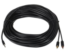 PRZEWÓD C19027BK01 2 x CINCH / Jack TRS 3.5 mm 25 m UNITEK