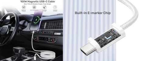 PRZEWÓD MAGNETYCZNY C14141ACL01-1M USB-C/USB-C 1.0 m UNITEK