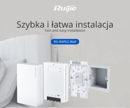 PUNKT DOSTĘPOWY RG-RAP62-WALL Wi-Fi 6 2.4 GHz 5 GHz 573 Mb/s + 2401 Mb/s REYEE
