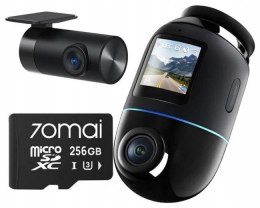 Wideorejestrator 70mai X800 Omni 4K/GPS/WiFi Dual czarny + karta SD 70mai 256GB