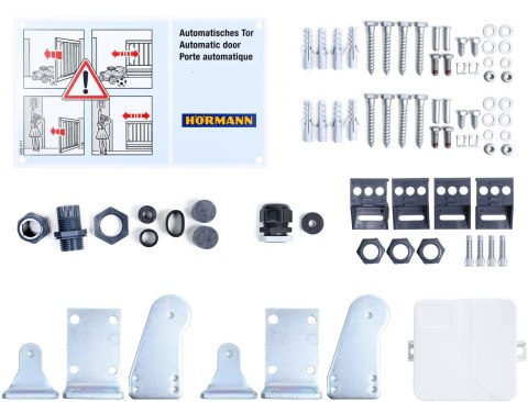 Zestaw Hormann Rotamatic PL2 868MHz BiSecure do 8m bram dwuskrzydłowych
