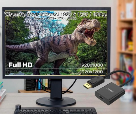 KONWERTER DISPLAYPORT NA HDMI Y-5118DA UNITEK